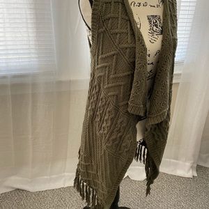 Sonoma knit sweater fringe vest